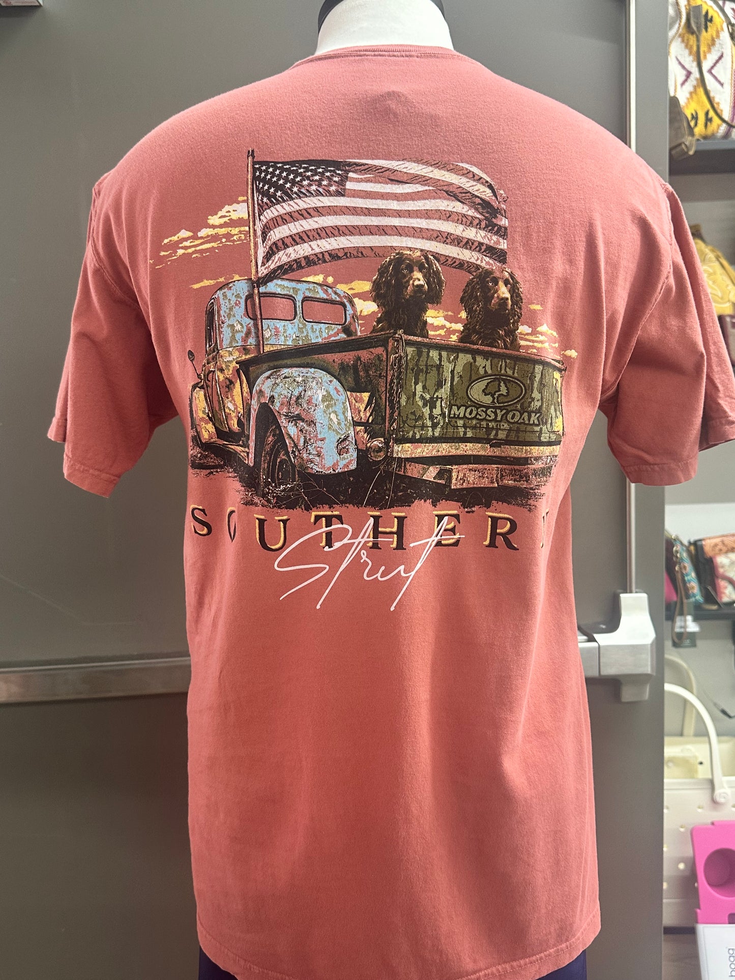 Southern Strut Mossy Oak Boykin Truck Tee