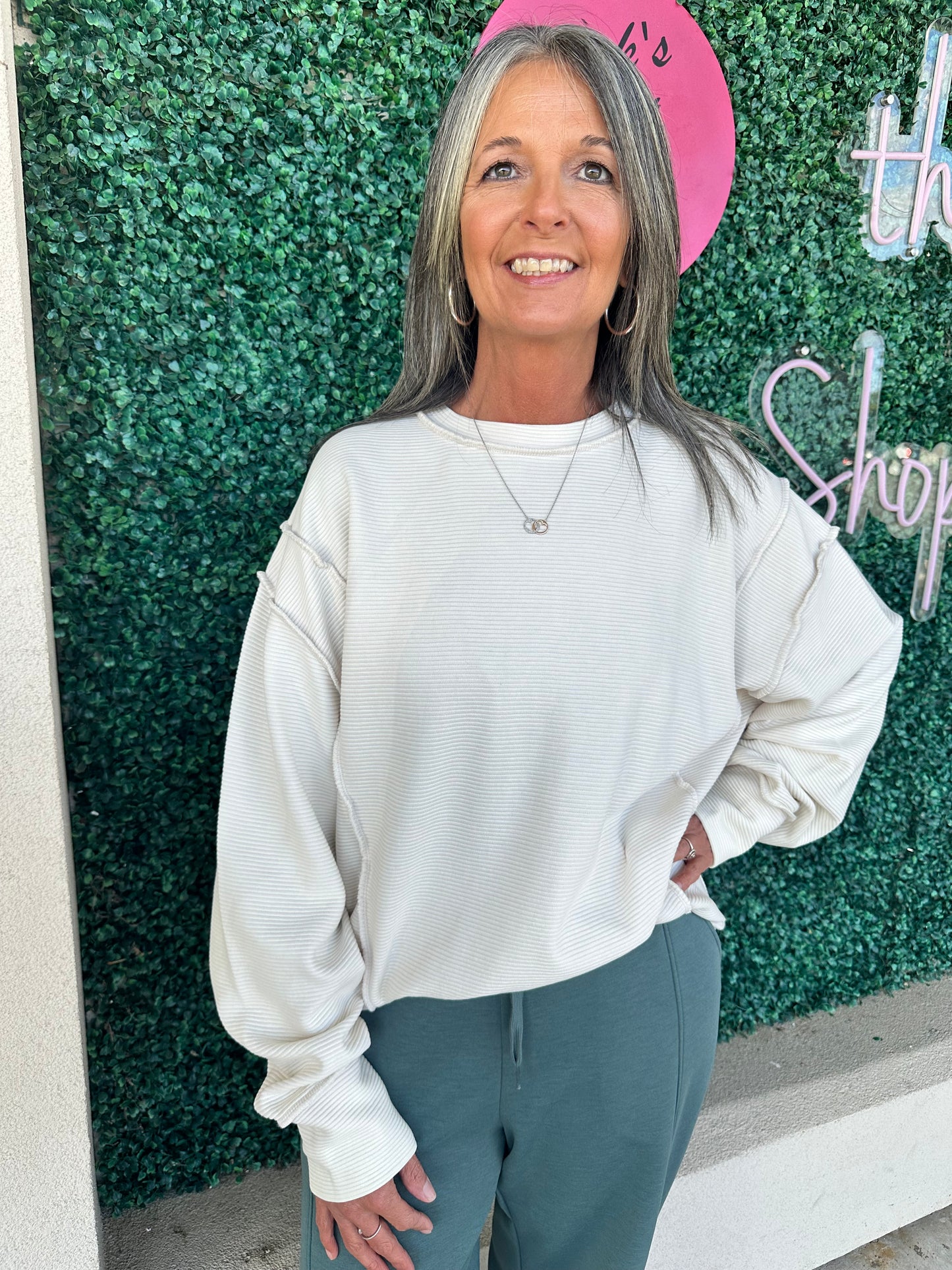 Sandy Beige Sweatshirt