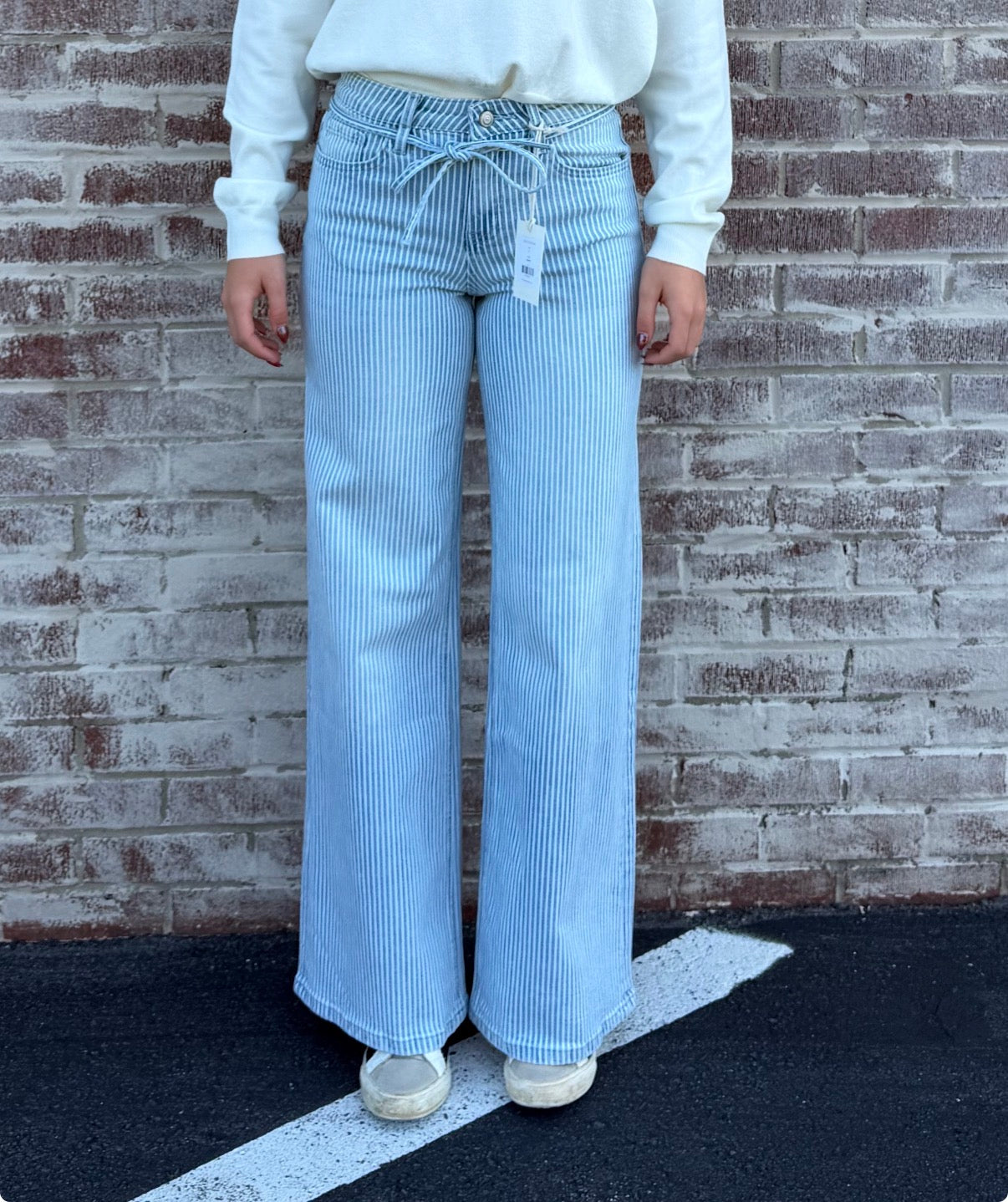 The Pin-Striped Jeans