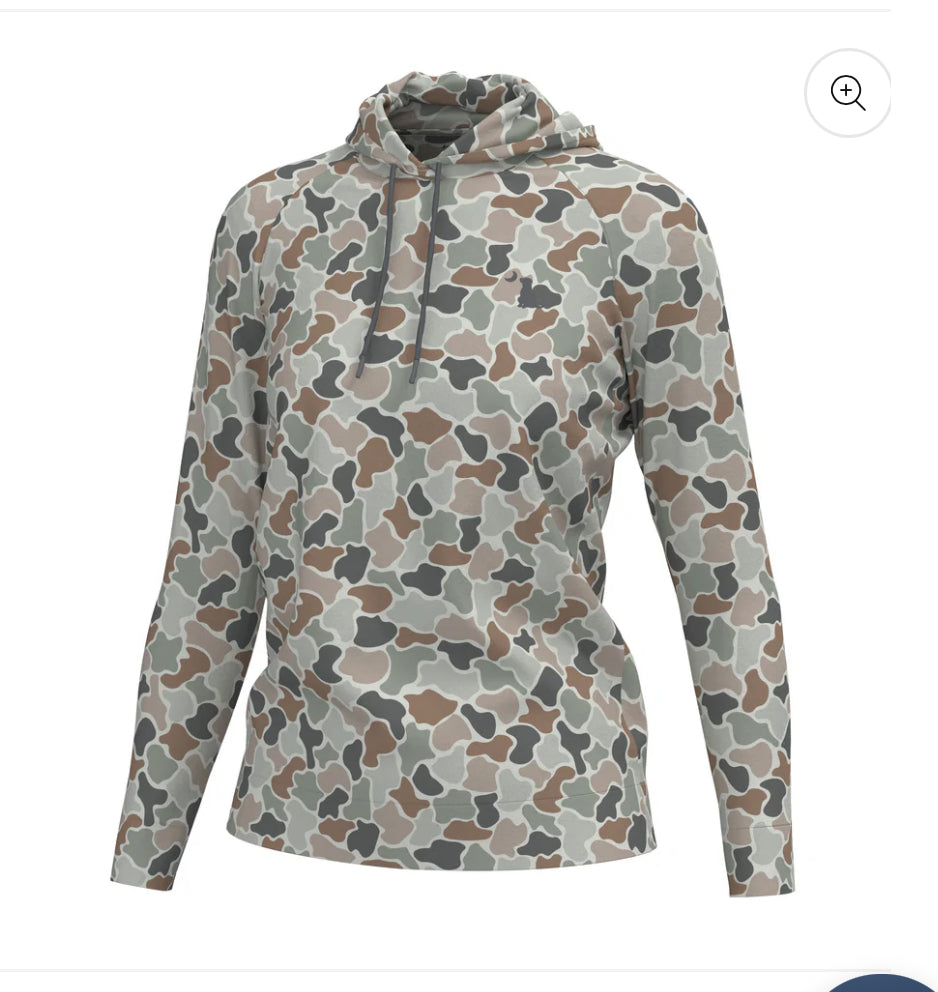 Local Girl Forest Camo Flora Hemlock Hoodie