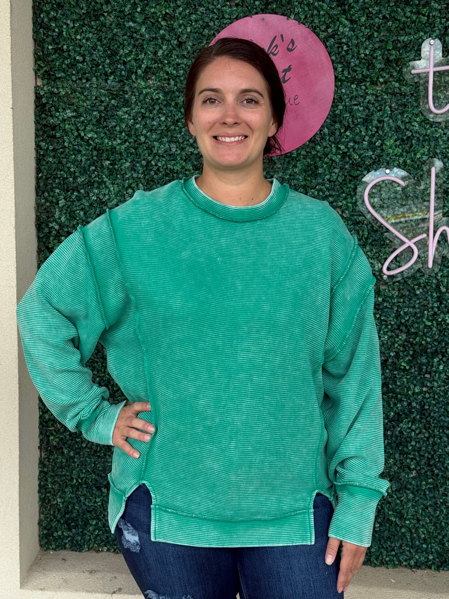 Kelly Green Crew Neck