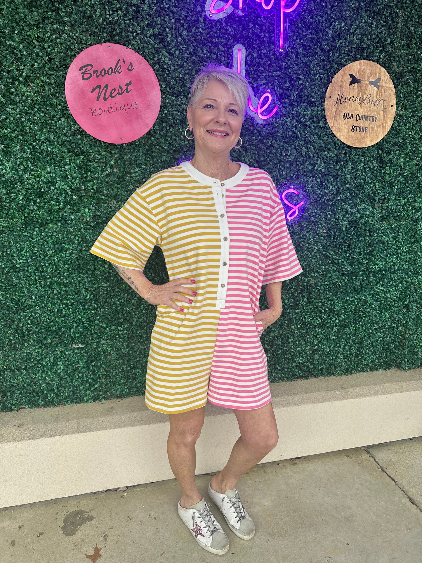 All Stripes Romper