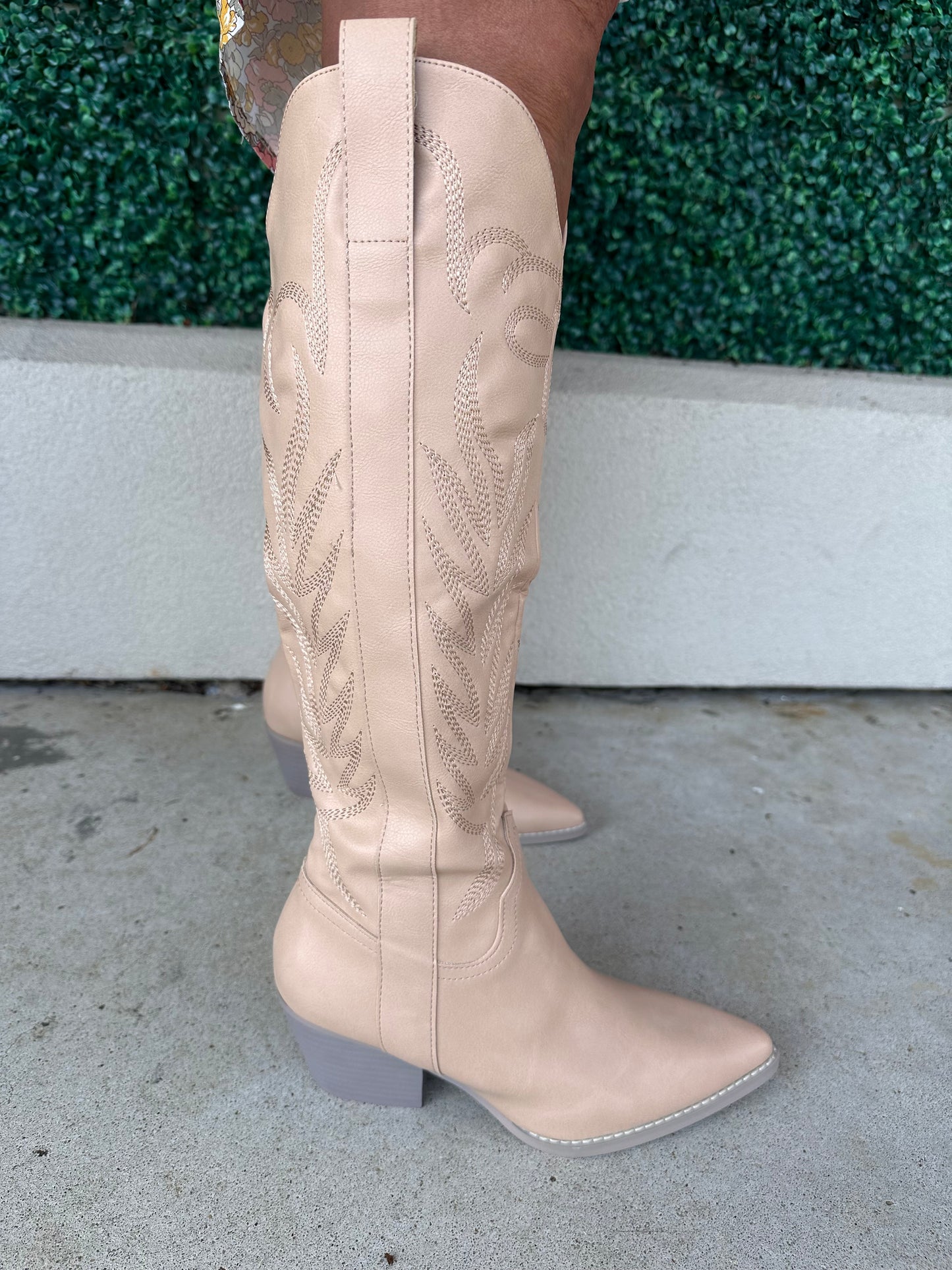 The Samara Nude Tall Boots