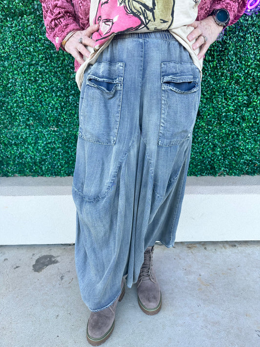 Chambray Out and About Pants