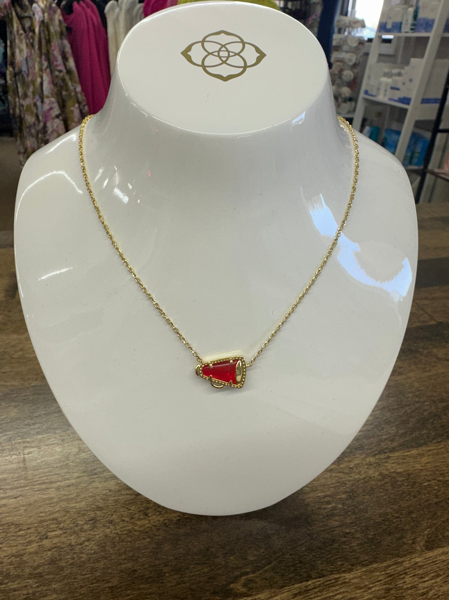 Kendra Scott Cheer Gold Red