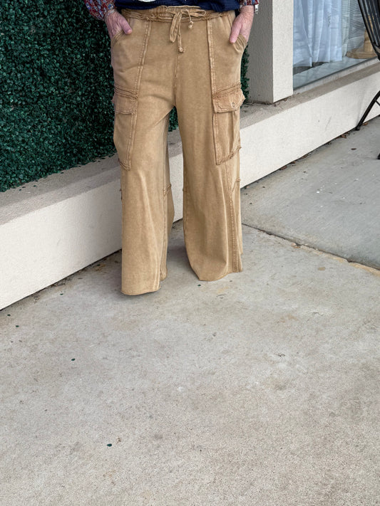 Latte Mineral Washed Bottoms