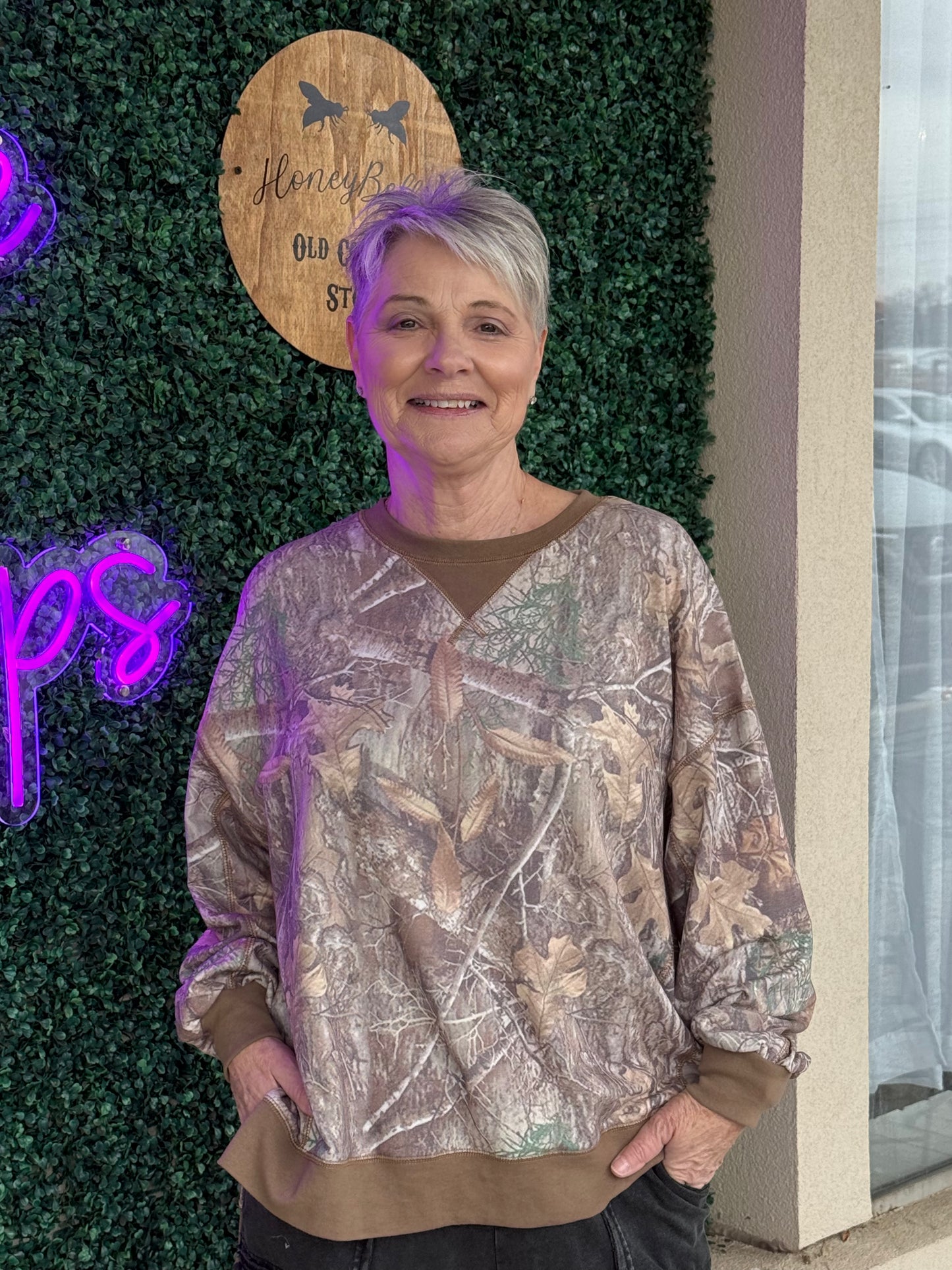 Sadie Vintage Camo Top