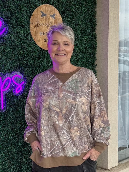 Sadie Vintage Camo Top