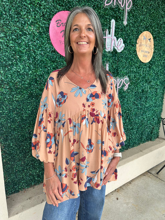 The Latte Floral Top
