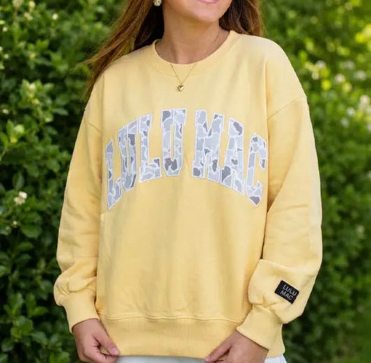 Lulu Mac Butter/Camo Sweatshirt