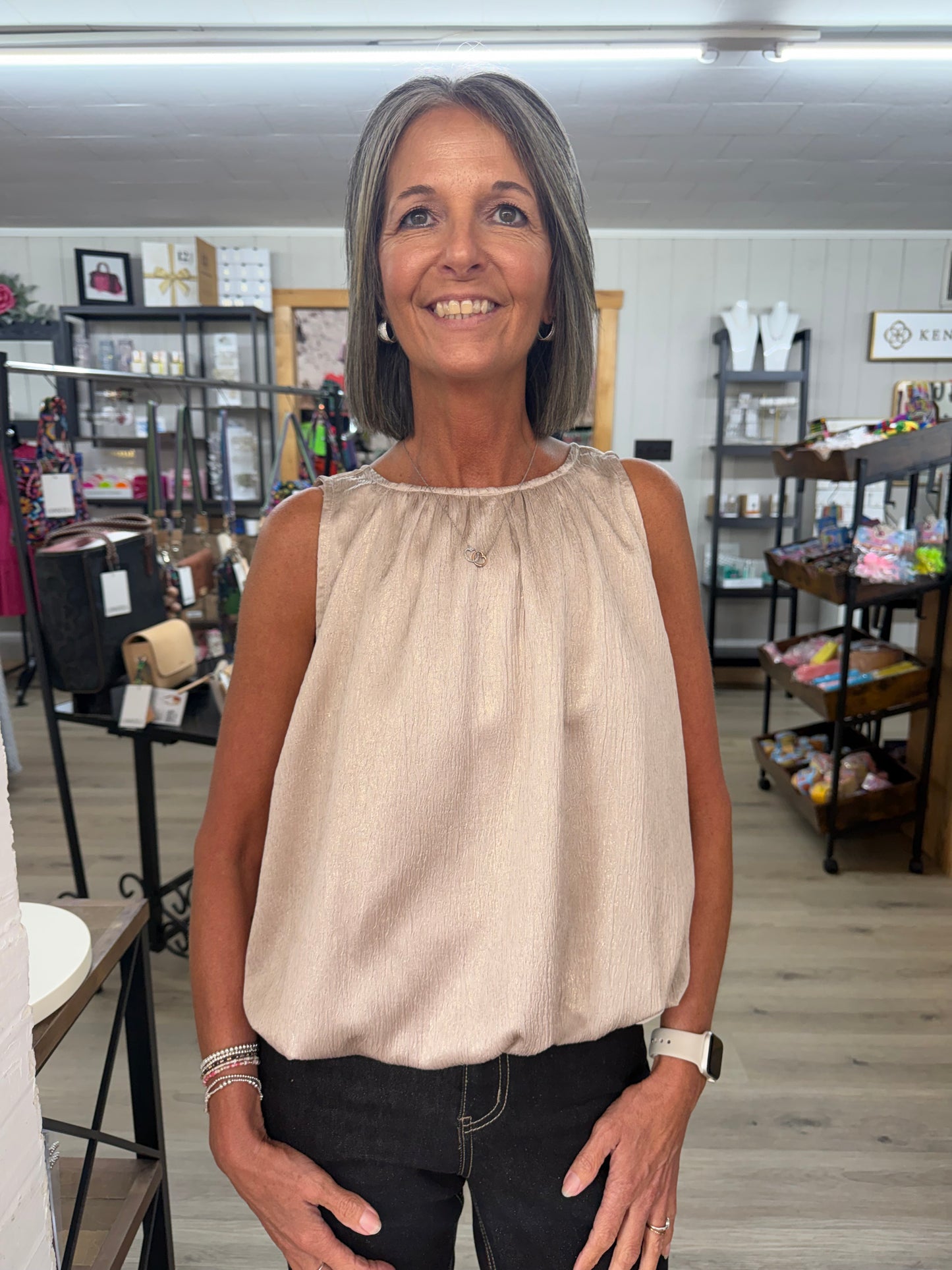 The Champagne Bubble Shimmering Top