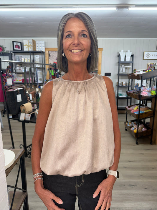 The Champagne Bubble Shimmering Top
