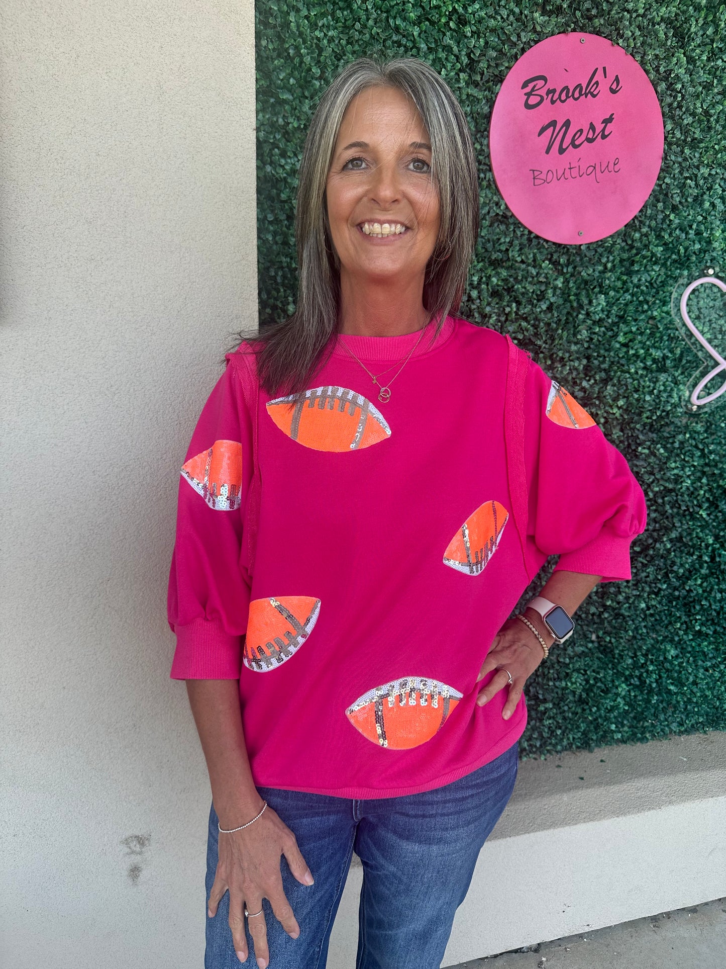 Football Sparkles Top