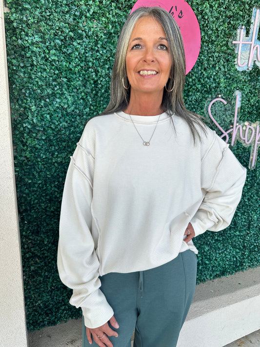 Sandy Beige Sweatshirt