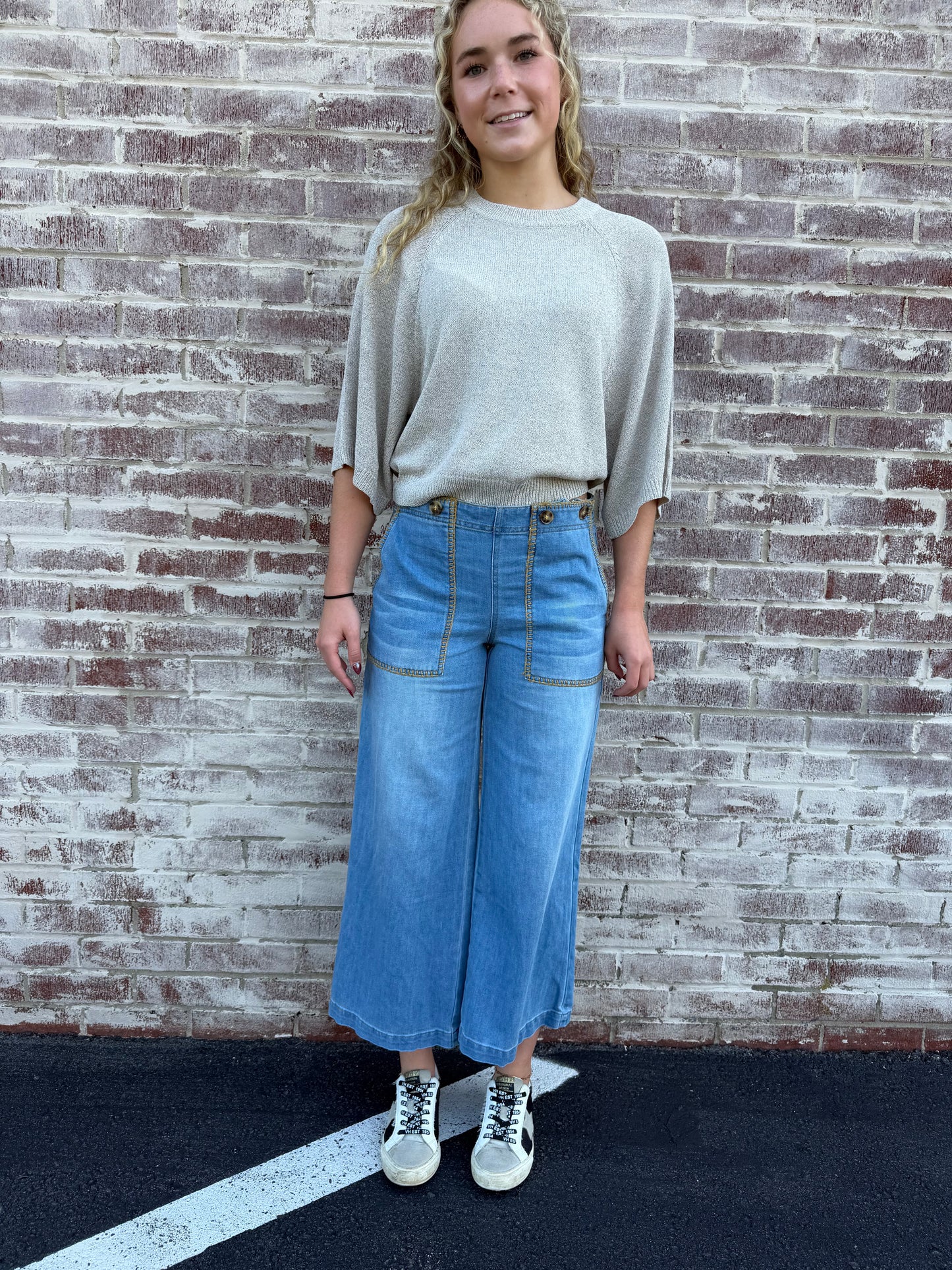 The Whipstitch Pocket Cropped Pants