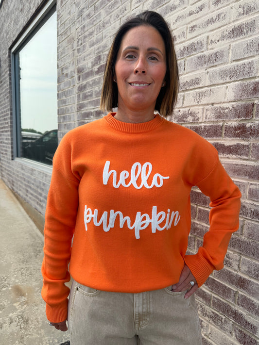 Hello Pumpkin Sweater