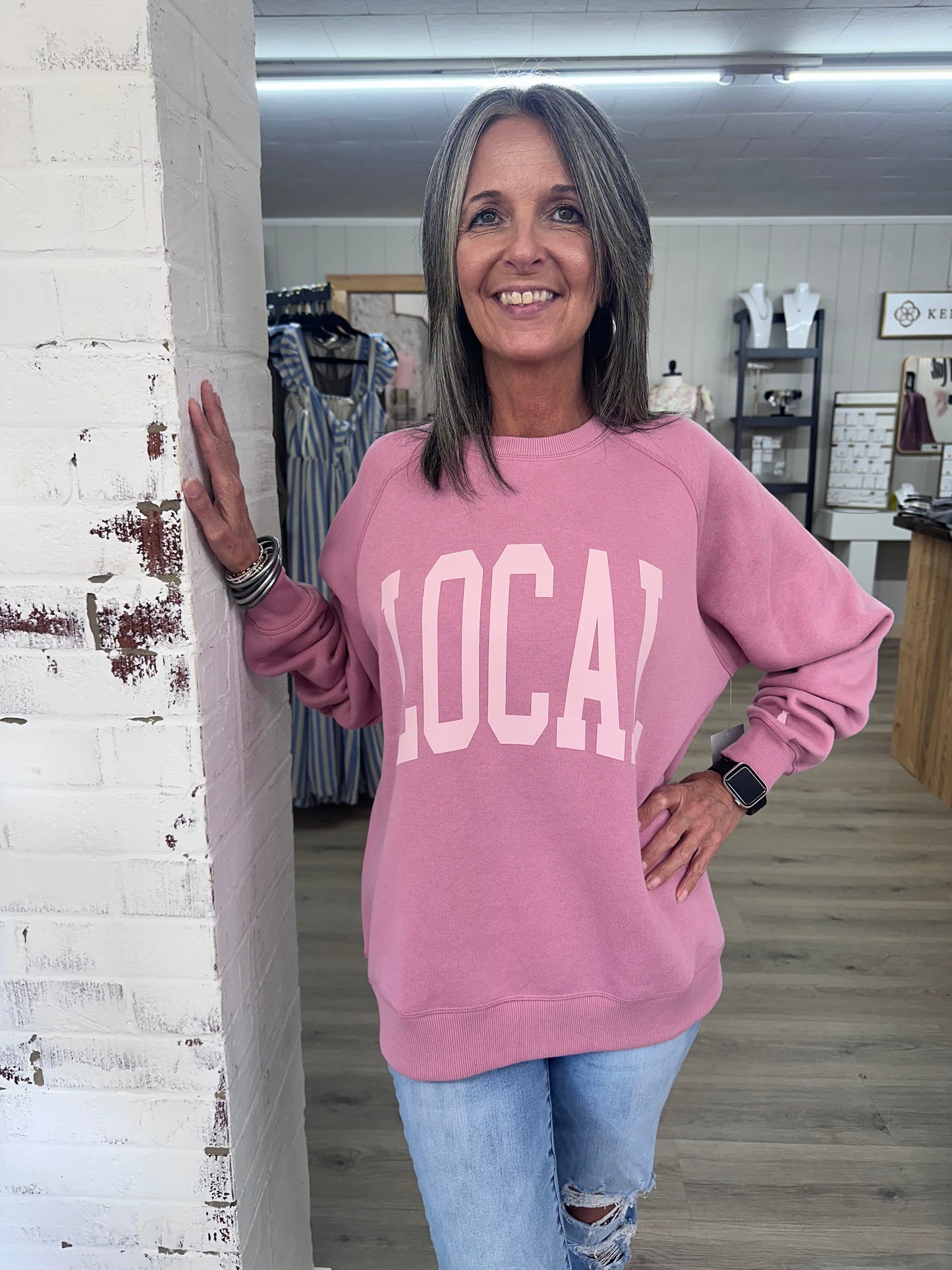 Local Girl Watermelon Crewneck Sweatshirt