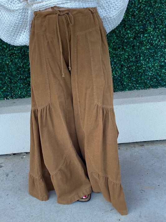 Camel Baby Corduroy Flare Bottoms