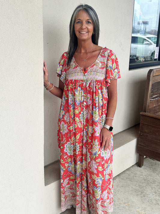 Coralie Floral Jumpsuit