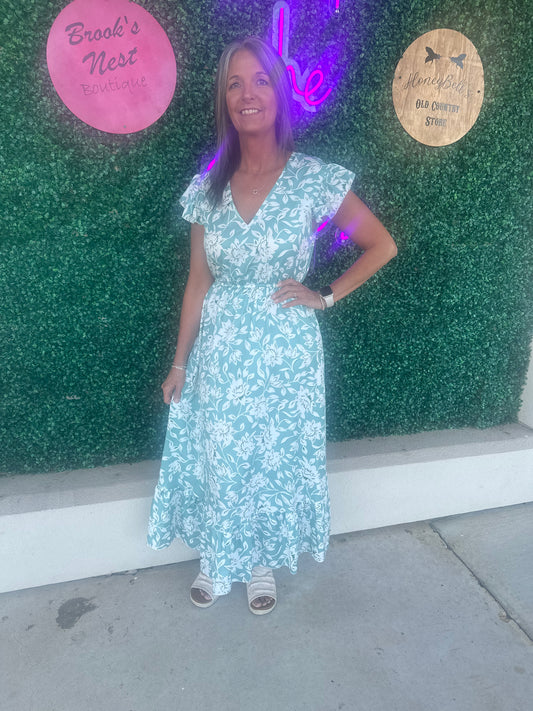 Boho Floral Maxi Dress