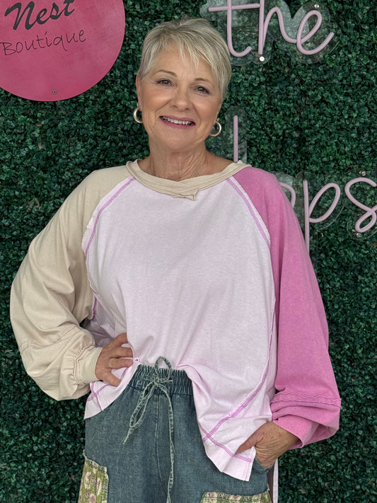 Pink Combo Top