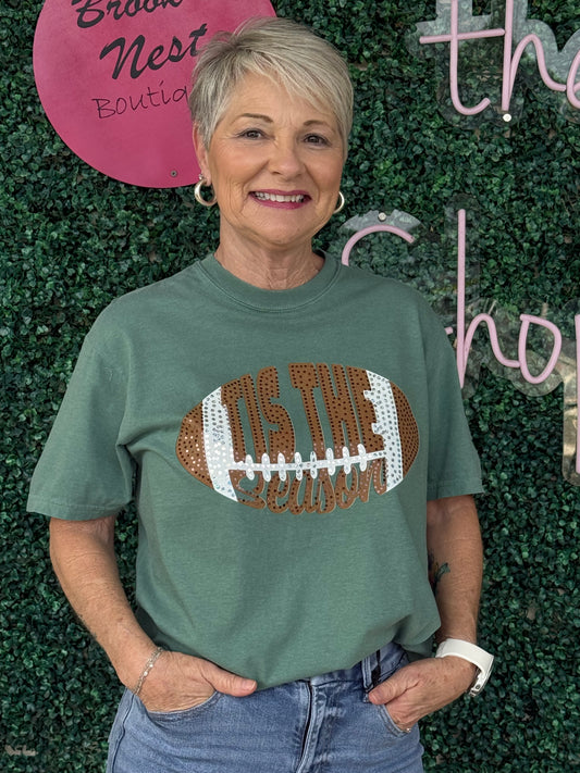 Tis The Season Football Tee