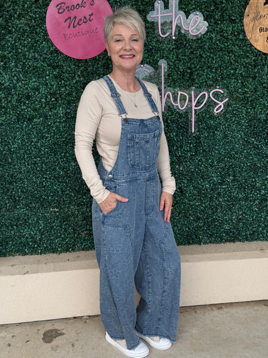 Flower Pattern Overall’s