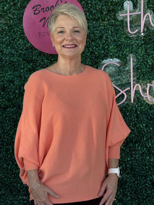Peach Butterfly Sweater