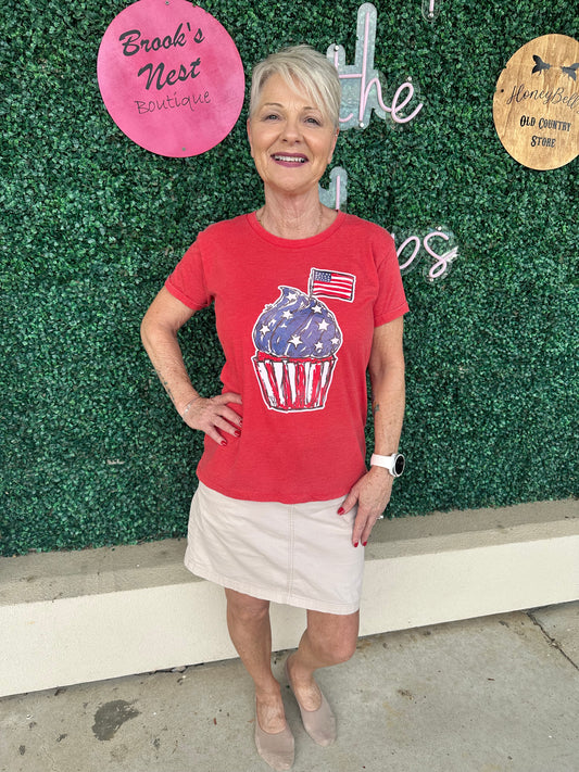 America Cupcake Tee